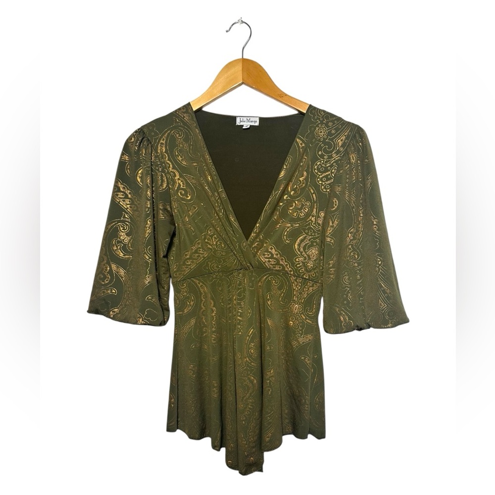 Vintage 90s Julie Mango Peasant Babydoll Top Womens Size Small | Fairy Whimsical